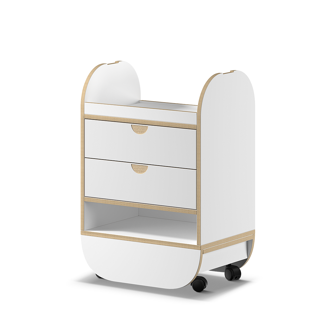 NR.TROLLEY.DRAWERS.WHITE